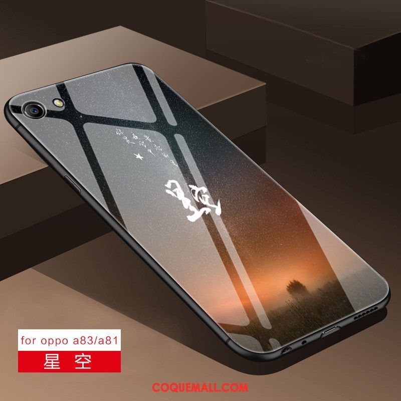 Étui Oppo A83 Miroir Incassable Téléphone Portable, Coque Oppo A83 Silicone Tout Compris