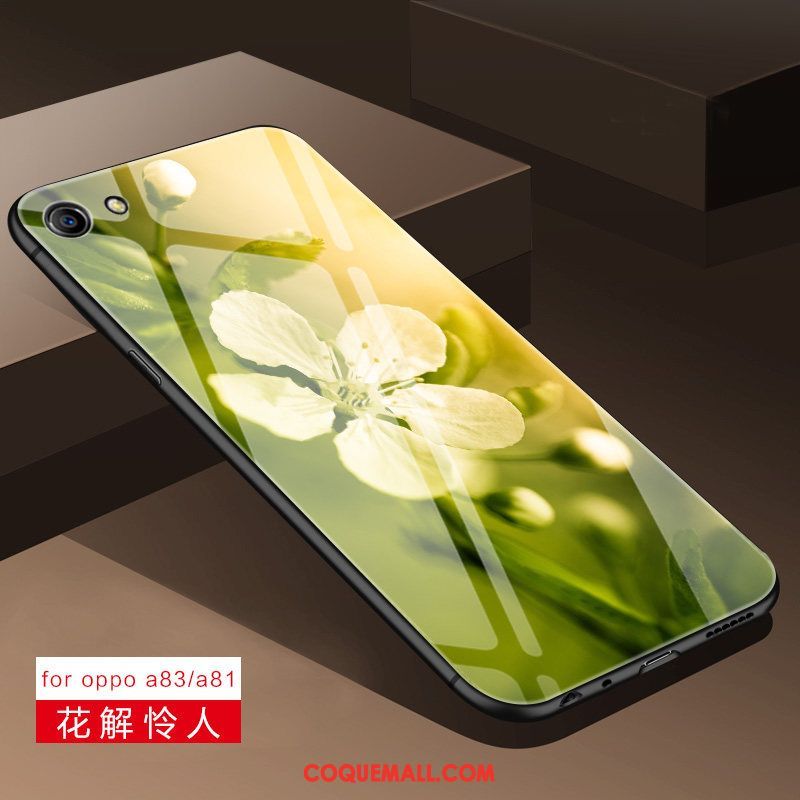 Étui Oppo A83 Miroir Incassable Téléphone Portable, Coque Oppo A83 Silicone Tout Compris