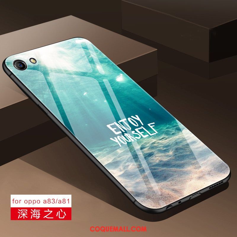 Étui Oppo A83 Miroir Incassable Téléphone Portable, Coque Oppo A83 Silicone Tout Compris