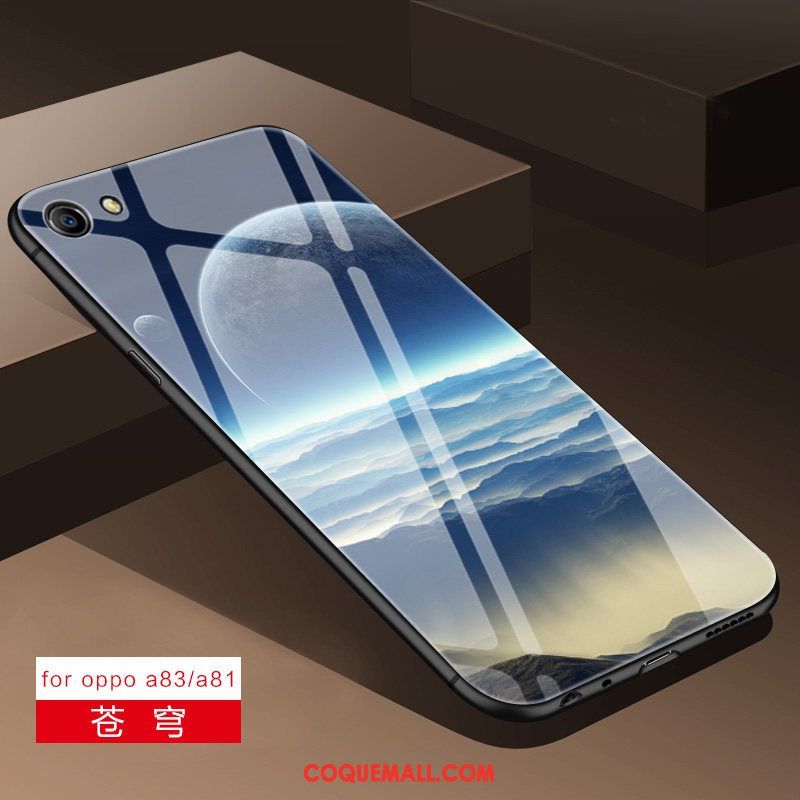 Étui Oppo A83 Miroir Incassable Téléphone Portable, Coque Oppo A83 Silicone Tout Compris