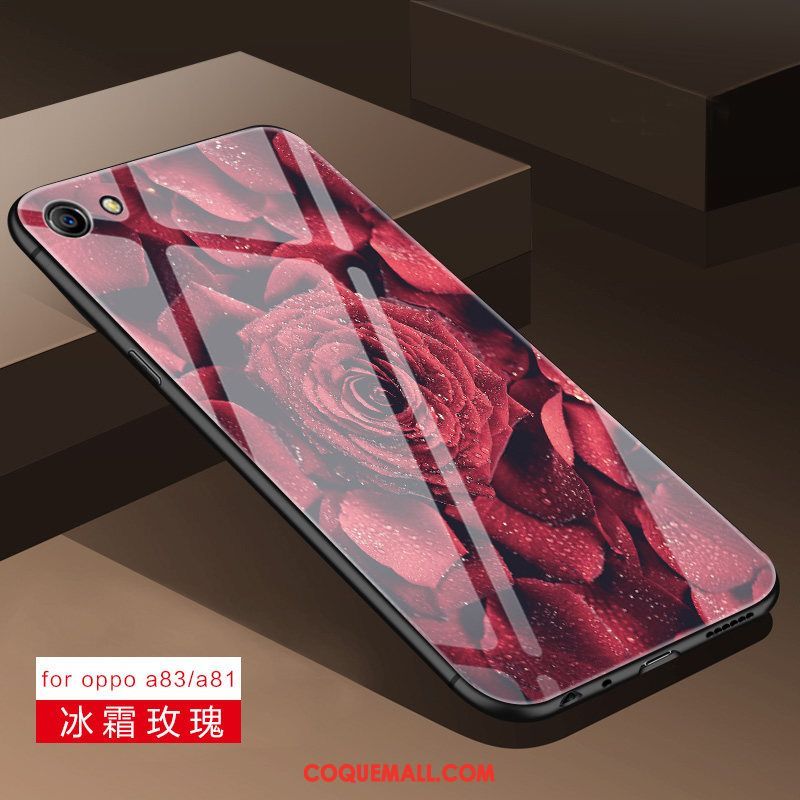 Étui Oppo A83 Miroir Incassable Téléphone Portable, Coque Oppo A83 Silicone Tout Compris