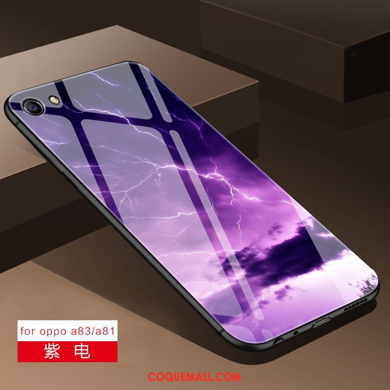 Étui Oppo A83 Miroir Incassable Téléphone Portable, Coque Oppo A83 Silicone Tout Compris