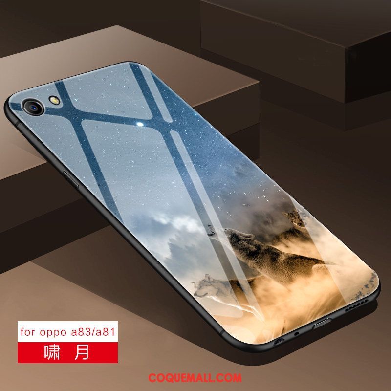 Étui Oppo A83 Miroir Incassable Téléphone Portable, Coque Oppo A83 Silicone Tout Compris