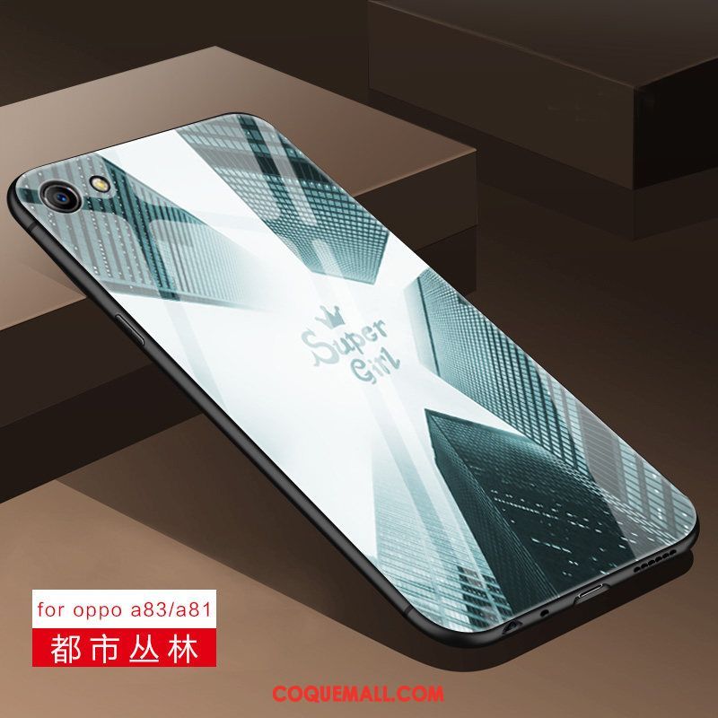 Étui Oppo A83 Miroir Incassable Téléphone Portable, Coque Oppo A83 Silicone Tout Compris