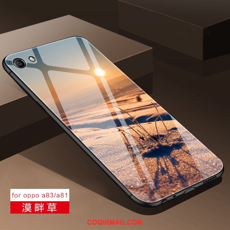 Étui Oppo A83 Miroir Incassable Téléphone Portable, Coque Oppo A83 Silicone Tout Compris