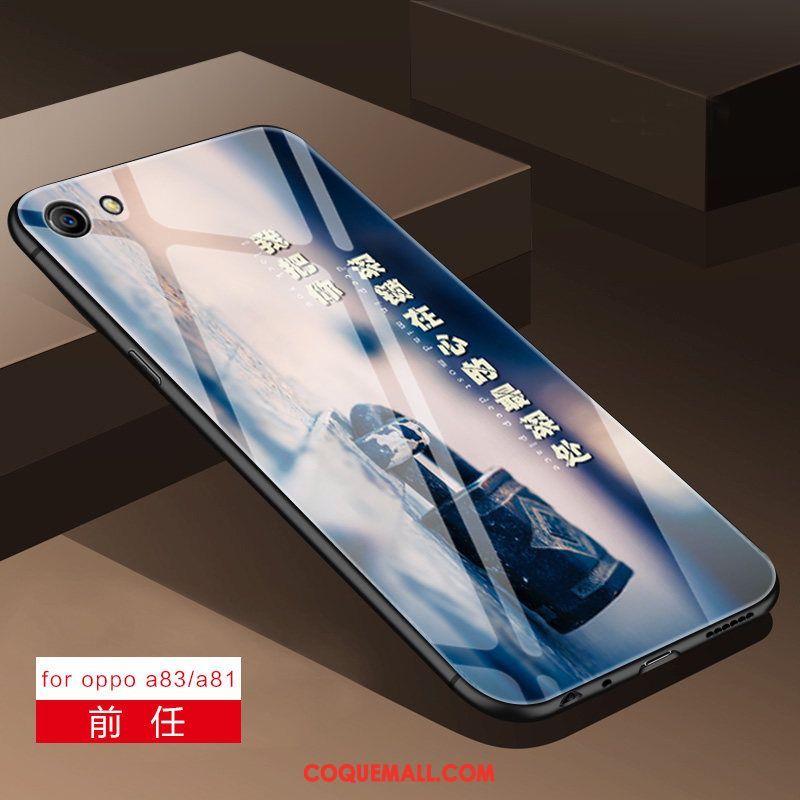 Étui Oppo A83 Miroir Incassable Téléphone Portable, Coque Oppo A83 Silicone Tout Compris