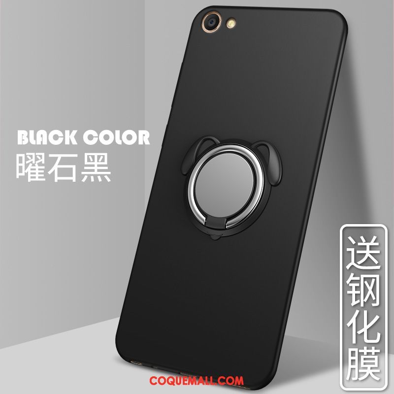 Étui Oppo A83 Net Rouge Support À Bord, Coque Oppo A83 Délavé En Daim Incassable