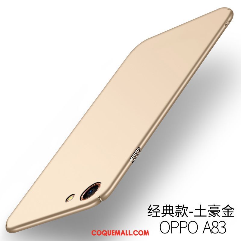 Étui Oppo A83 Nouveau Incassable Délavé En Daim, Coque Oppo A83 Difficile Téléphone Portable