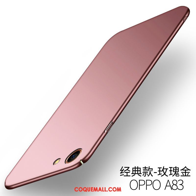 Étui Oppo A83 Nouveau Incassable Délavé En Daim, Coque Oppo A83 Difficile Téléphone Portable