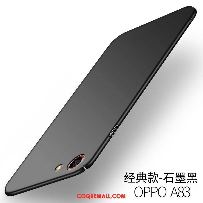 Étui Oppo A83 Nouveau Incassable Délavé En Daim, Coque Oppo A83 Difficile Téléphone Portable