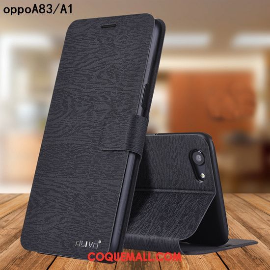 Étui Oppo A83 Protection Étui En Cuir Délavé En Daim, Coque Oppo A83 Personnalité Difficile Braun