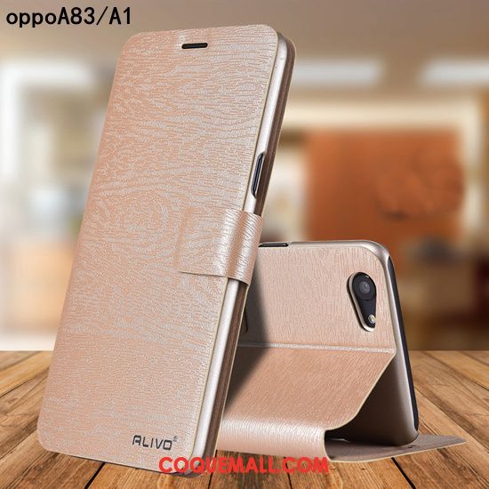 Étui Oppo A83 Protection Étui En Cuir Délavé En Daim, Coque Oppo A83 Personnalité Difficile Braun