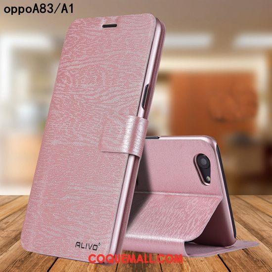 Étui Oppo A83 Protection Étui En Cuir Délavé En Daim, Coque Oppo A83 Personnalité Difficile Braun