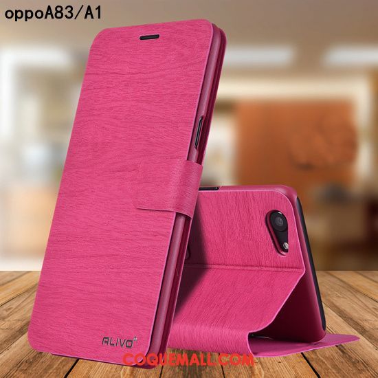 Étui Oppo A83 Protection Étui En Cuir Délavé En Daim, Coque Oppo A83 Personnalité Difficile Braun