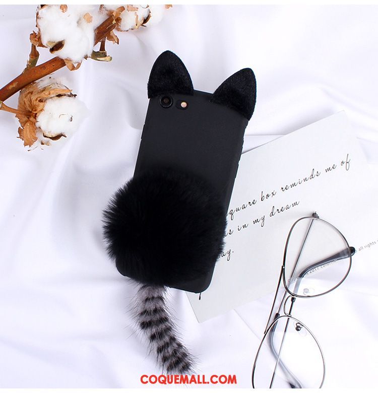 Étui Oppo A83 Rose Fluide Doux Chat, Coque Oppo A83 Téléphone Portable Charmant