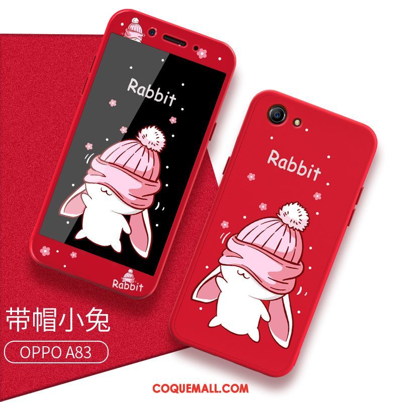 Étui Oppo A83 Tendance Incassable Créatif, Coque Oppo A83 Noir Dessin Animé