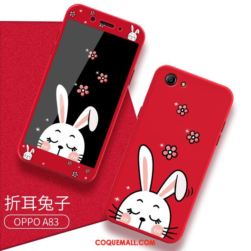 Étui Oppo A83 Tendance Incassable Créatif, Coque Oppo A83 Noir Dessin Animé