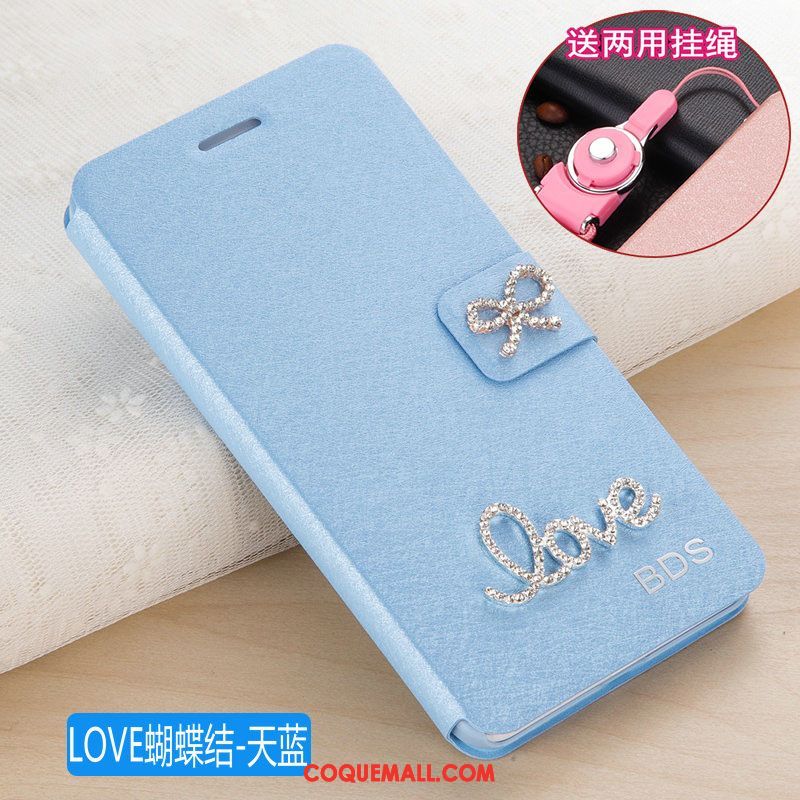 Étui Oppo A83 Téléphone Portable Protection Incassable, Coque Oppo A83 Bleu Étui En Cuir