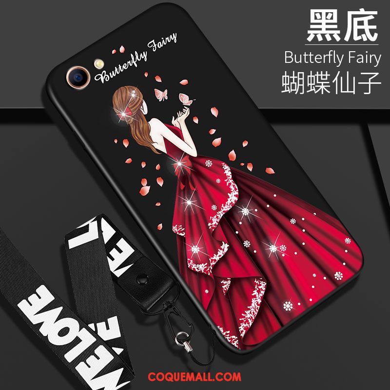 Étui Oppo A83 Téléphone Portable Rouge Incassable, Coque Oppo A83 Fluide Doux Ultra