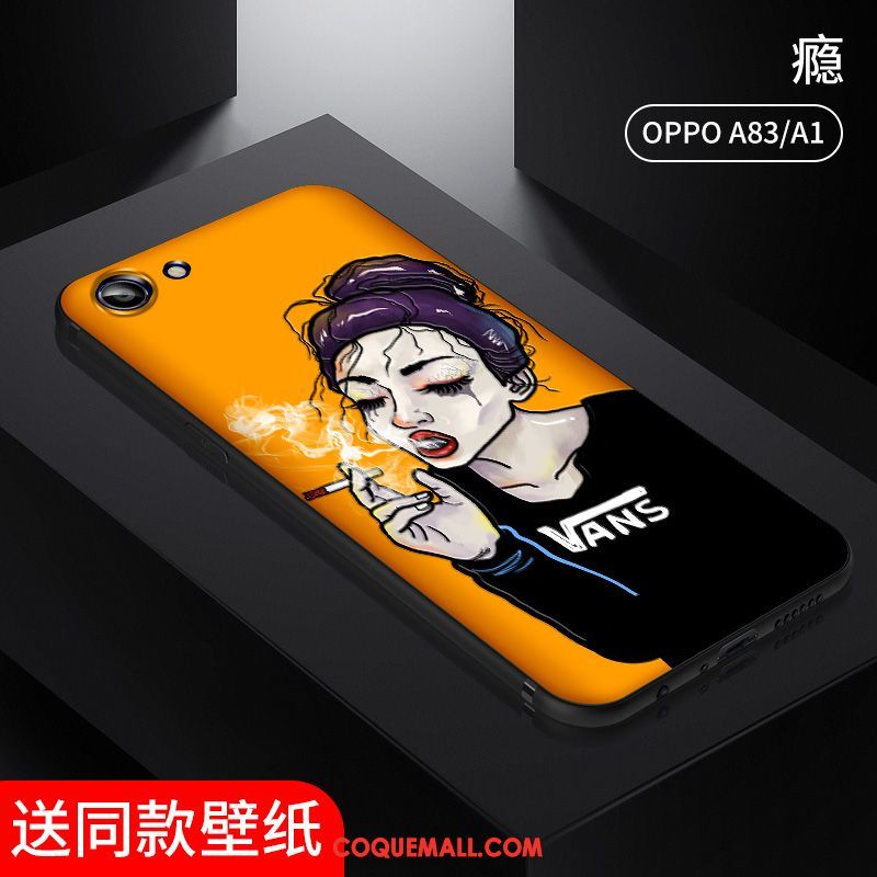 Étui Oppo A83 Vent Europe Silicone, Coque Oppo A83 Drôle Net Rouge