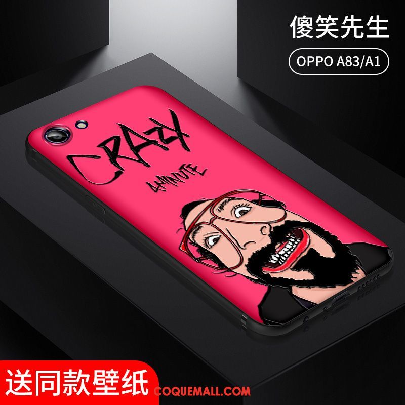 Étui Oppo A83 Vent Europe Silicone, Coque Oppo A83 Drôle Net Rouge