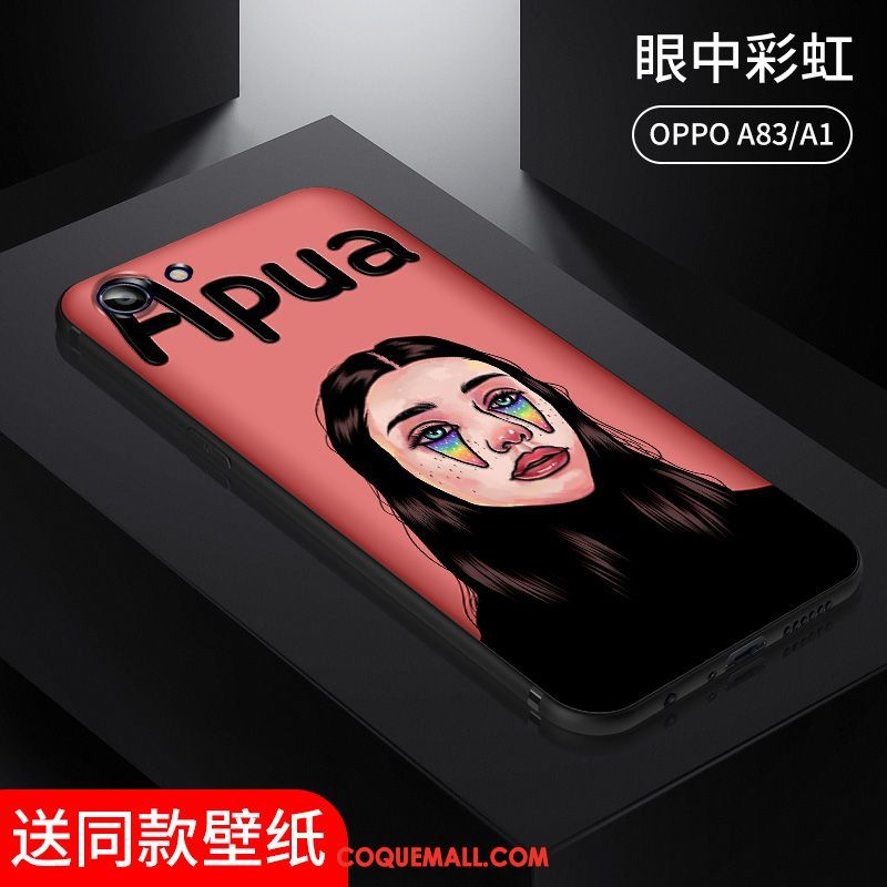 Étui Oppo A83 Vent Europe Silicone, Coque Oppo A83 Drôle Net Rouge