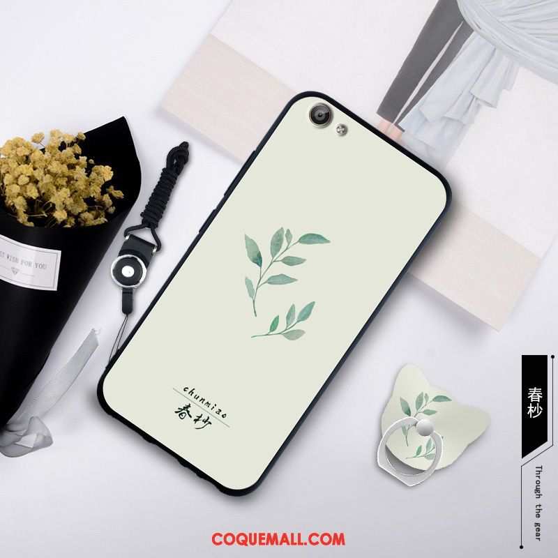 Étui Oppo A83 Vert Personnalité Ornements Suspendus, Coque Oppo A83 Fluide Doux Silicone