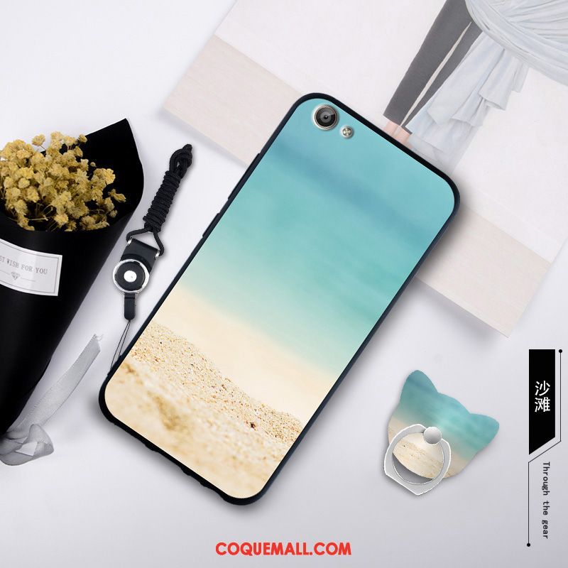 Étui Oppo A83 Vert Personnalité Ornements Suspendus, Coque Oppo A83 Fluide Doux Silicone