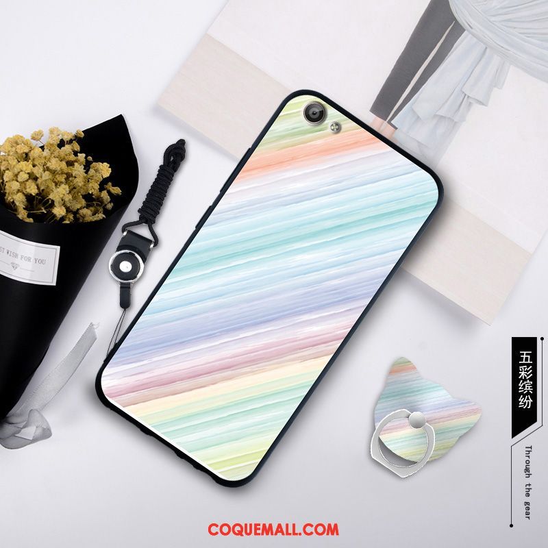 Étui Oppo A83 Vert Personnalité Ornements Suspendus, Coque Oppo A83 Fluide Doux Silicone