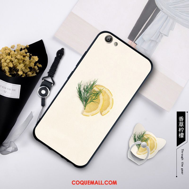 Étui Oppo A83 Vert Personnalité Ornements Suspendus, Coque Oppo A83 Fluide Doux Silicone