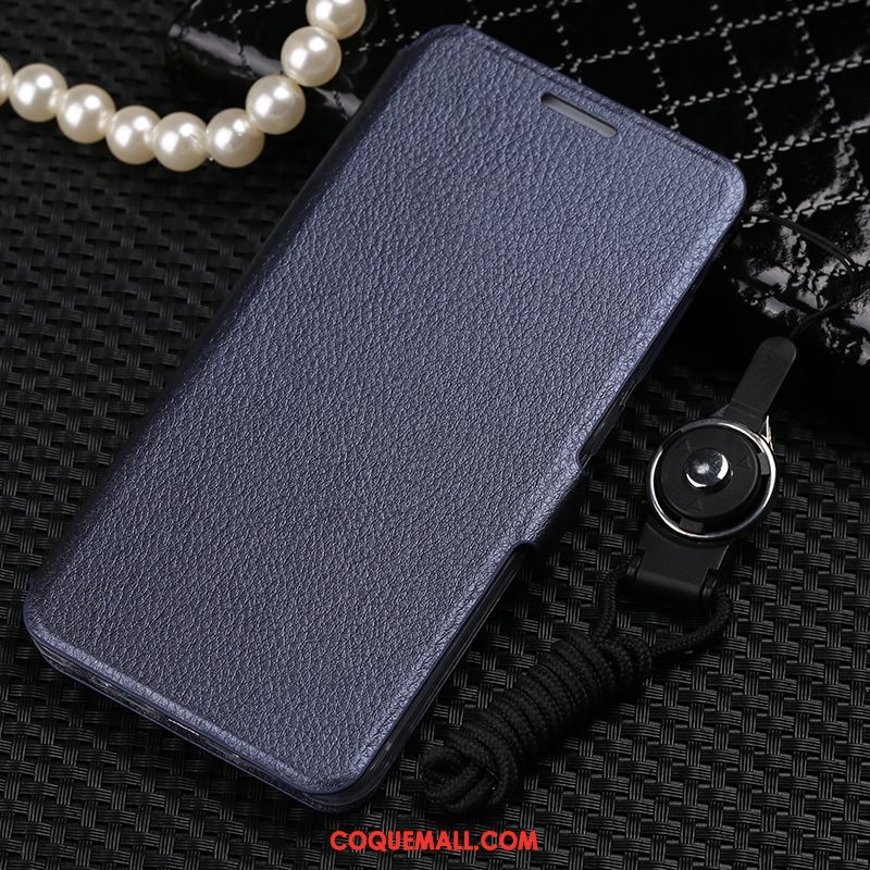 Étui Oppo A83 Étui En Cuir Fluide Doux Personnalité, Coque Oppo A83 Silicone Violet