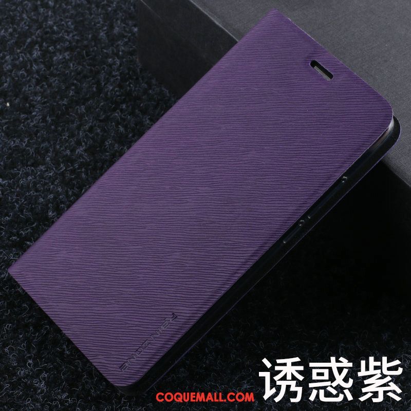 Étui Oppo A83 Étui En Cuir Tendance Téléphone Portable, Coque Oppo A83 Violet