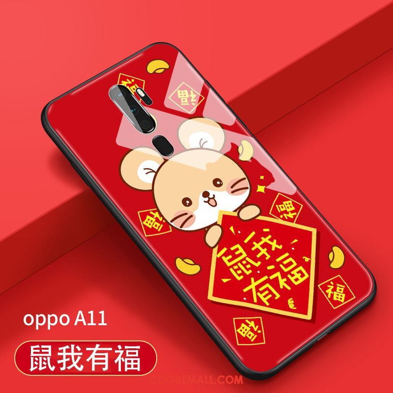 Étui Oppo A9 2020 Charmant Fluide Doux Silicone, Coque Oppo A9 2020 Verre Protection