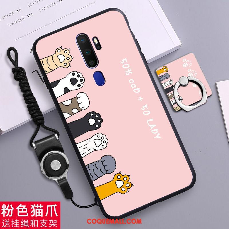 Étui Oppo A9 2020 Incassable Créatif Personnalité, Coque Oppo A9 2020 Délavé En Daim Téléphone Portable