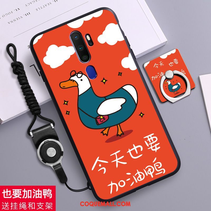 Étui Oppo A9 2020 Incassable Créatif Personnalité, Coque Oppo A9 2020 Délavé En Daim Téléphone Portable