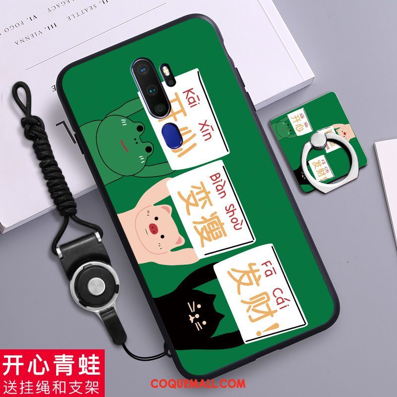 Étui Oppo A9 2020 Incassable Créatif Personnalité, Coque Oppo A9 2020 Délavé En Daim Téléphone Portable