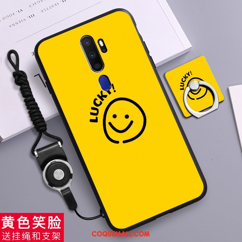 Étui Oppo A9 2020 Incassable Créatif Personnalité, Coque Oppo A9 2020 Délavé En Daim Téléphone Portable