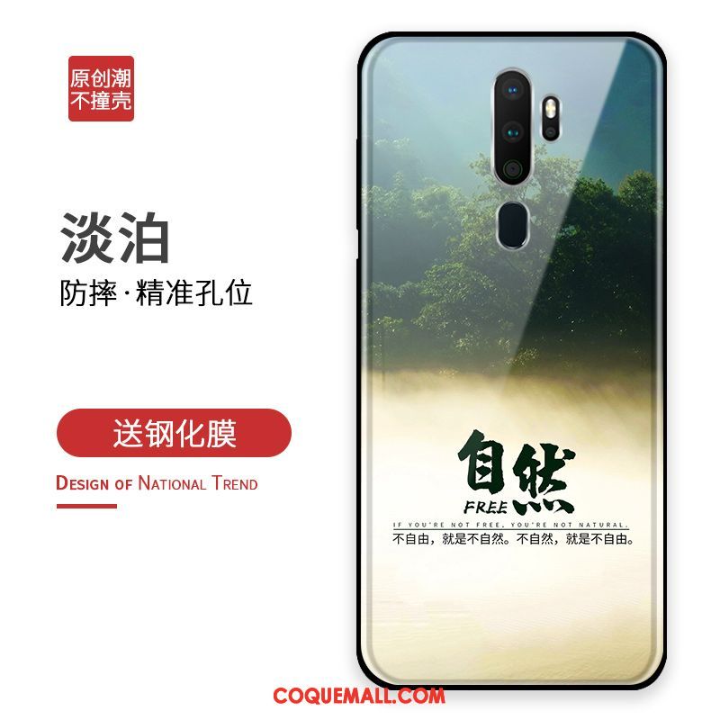 Étui Oppo A9 2020 Membrane Protection Incassable, Coque Oppo A9 2020 Téléphone Portable Silicone