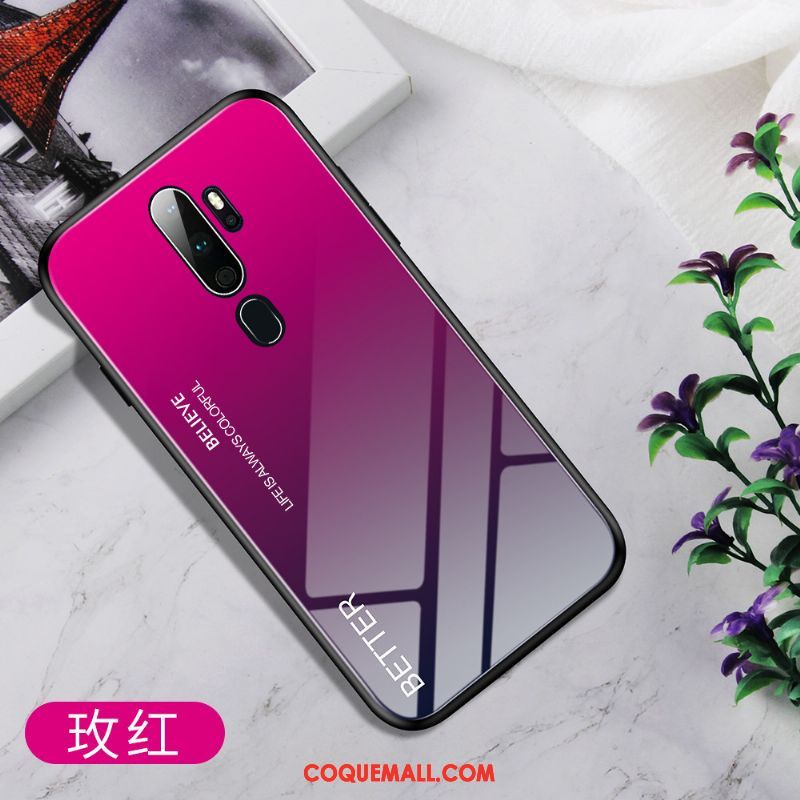 Étui Oppo A9 2020 Protection Coloré Étoile, Coque Oppo A9 2020 Border Verre