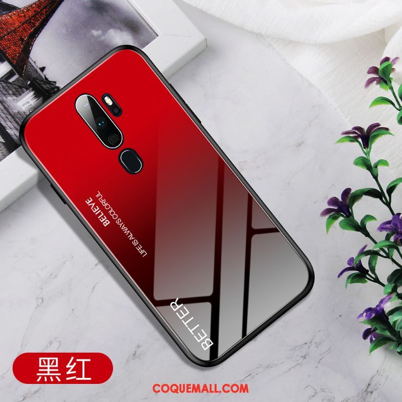 Étui Oppo A9 2020 Protection Coloré Étoile, Coque Oppo A9 2020 Border Verre