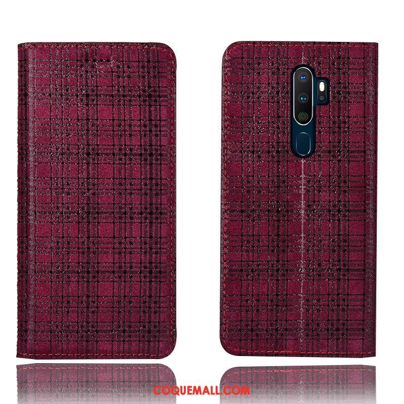 Étui Oppo A9 2020 Protection Tout Compris Modèle Fleurie, Coque Oppo A9 2020 Téléphone Portable En Cuir