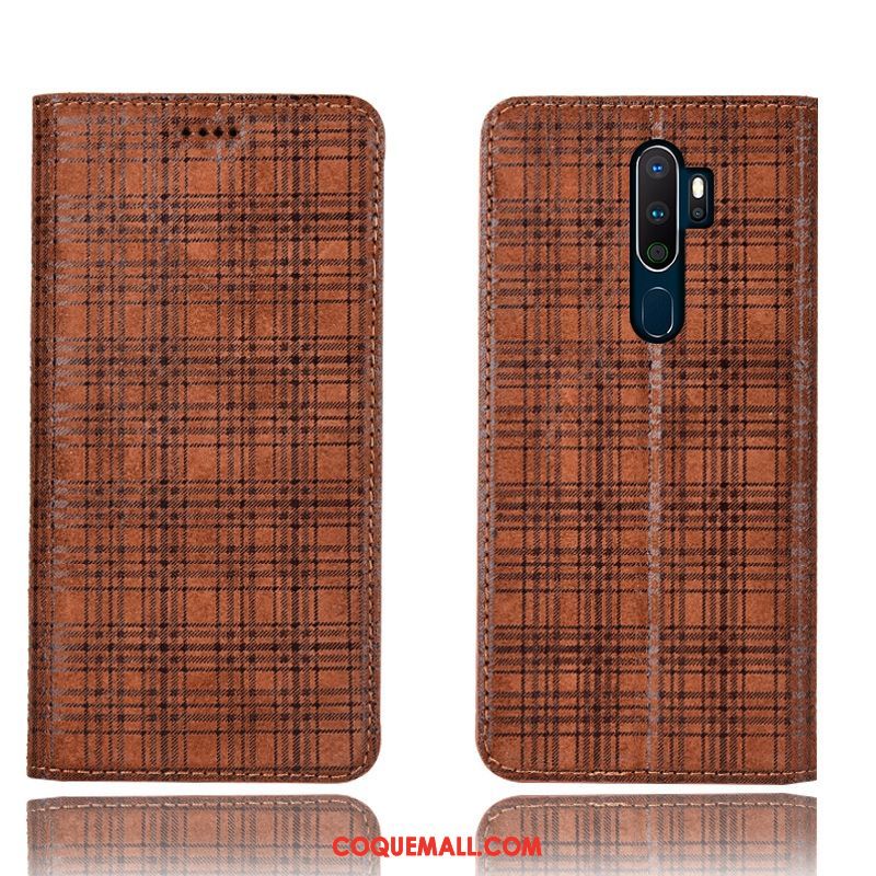 Étui Oppo A9 2020 Protection Tout Compris Modèle Fleurie, Coque Oppo A9 2020 Téléphone Portable En Cuir