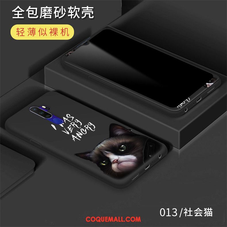 Étui Oppo A9 2020 Tempérer Fluide Doux Silicone, Coque Oppo A9 2020 Incassable Téléphone Portable