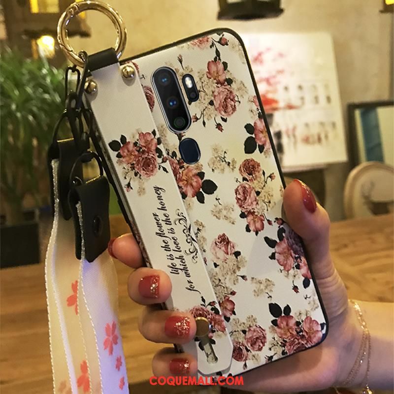 Étui Oppo A9 2020 Tendance Protection Ornements Suspendus, Coque Oppo A9 2020 Fleur Téléphone Portable