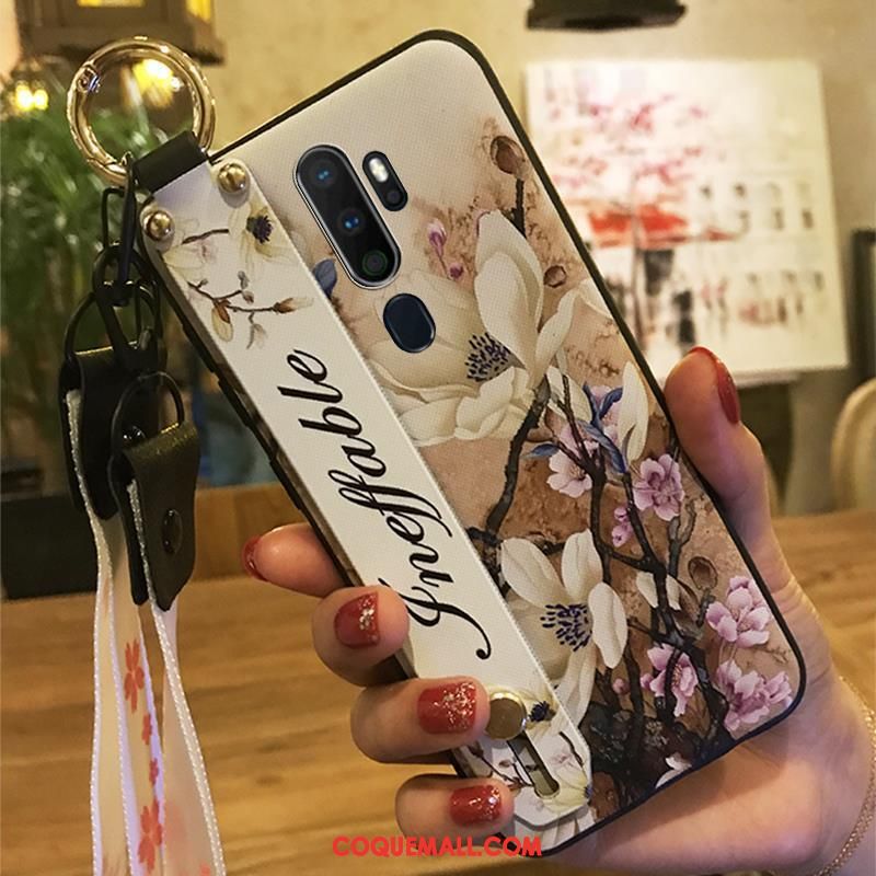 Étui Oppo A9 2020 Tendance Protection Ornements Suspendus, Coque Oppo A9 2020 Fleur Téléphone Portable