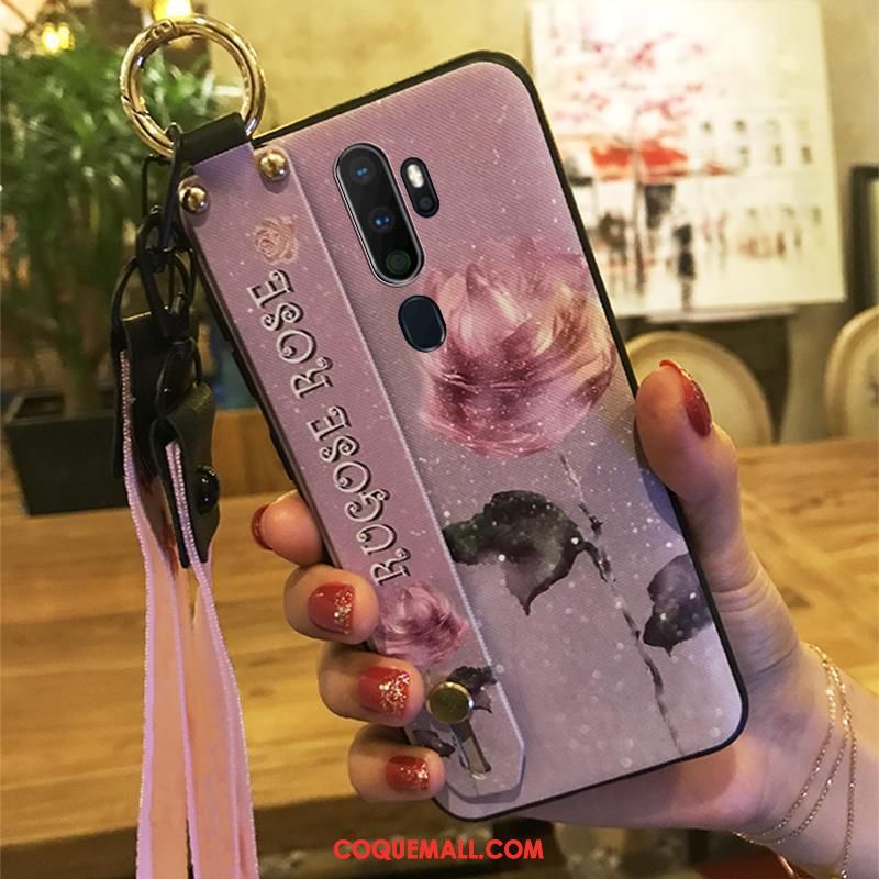 Étui Oppo A9 2020 Tendance Protection Ornements Suspendus, Coque Oppo A9 2020 Fleur Téléphone Portable