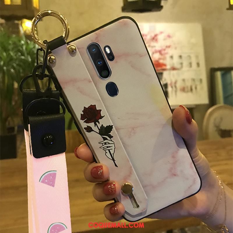 Étui Oppo A9 2020 Tendance Protection Ornements Suspendus, Coque Oppo A9 2020 Fleur Téléphone Portable