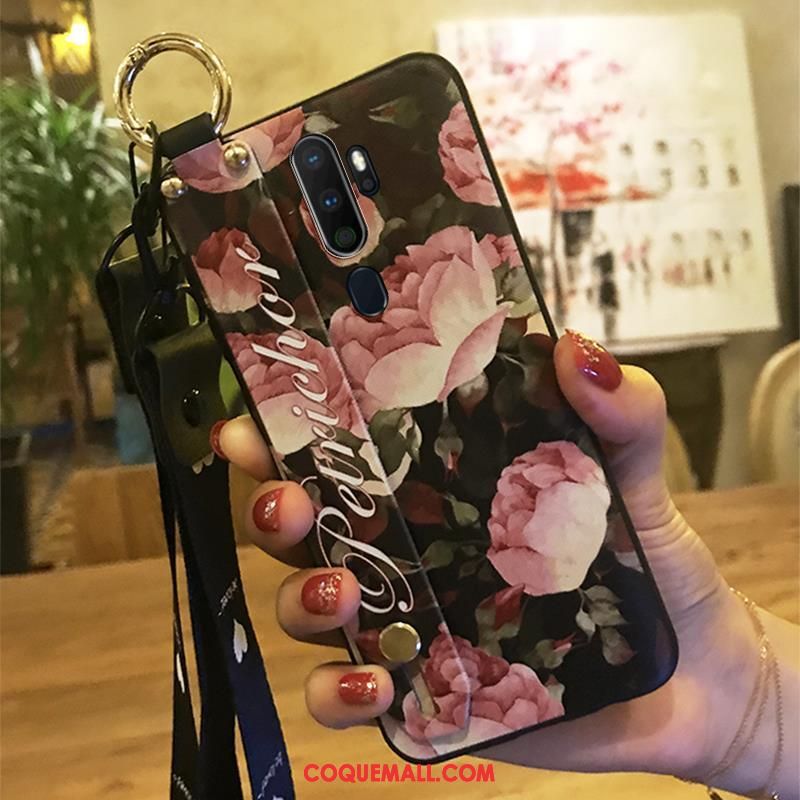 Étui Oppo A9 2020 Tendance Protection Ornements Suspendus, Coque Oppo A9 2020 Fleur Téléphone Portable