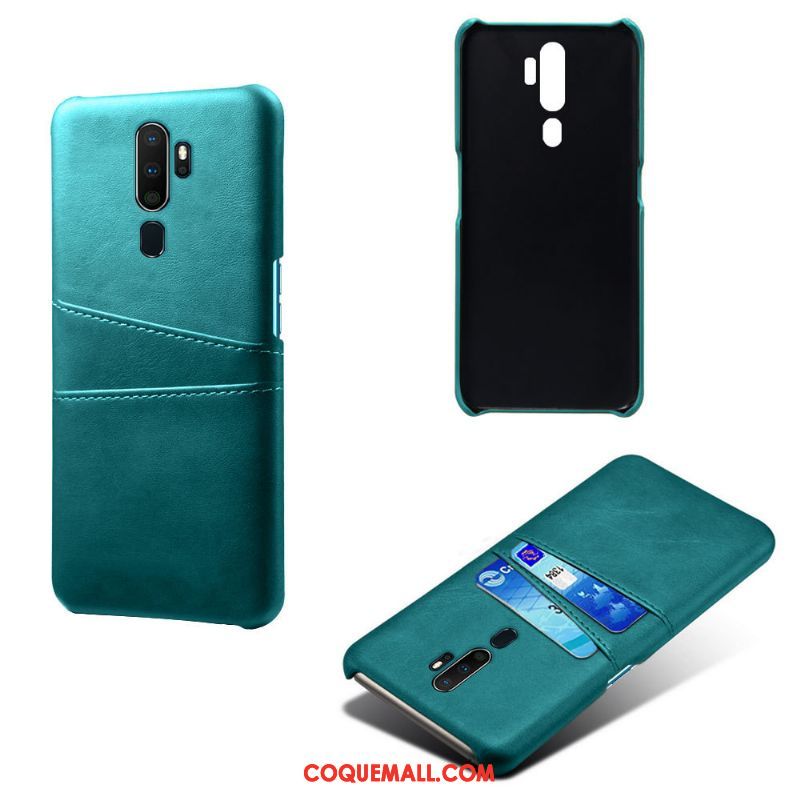 Étui Oppo A9 2020 Téléphone Portable En Cuir Orange, Coque Oppo A9 2020 Protection Nouveau