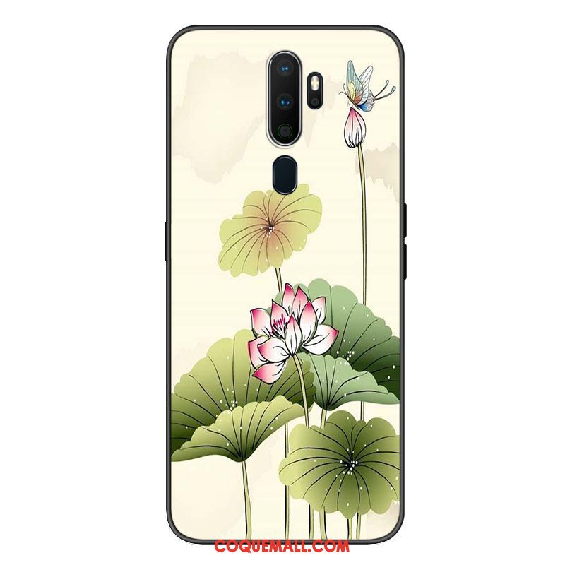 Étui Oppo A9 2020 Téléphone Portable Ornements Suspendus Frais, Coque Oppo A9 2020 Bordure Incassable